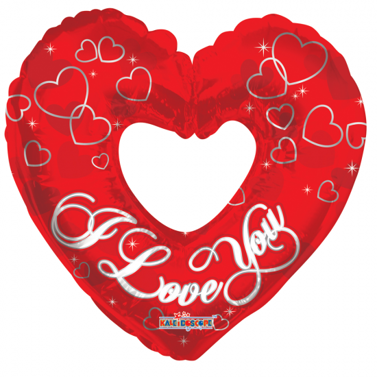 36" Foil Καρδιά I Love You