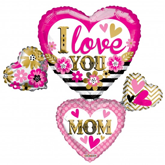 Foil Μπαλόνι 36'' I love you mom