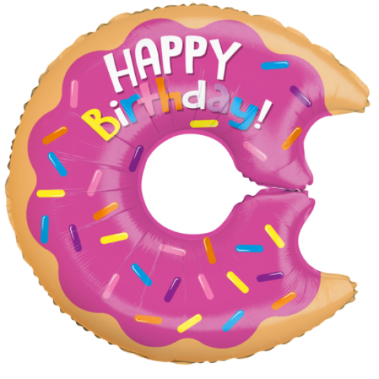 28" foil donut happy birthday