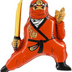 24" foil Ninja Κόκκινος