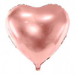 24" foil Καρδιά  Ροζ Χρυσό
