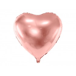 18" foil Καρδιά Ροζ Χρυσό - Rose Gold