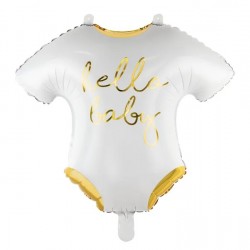18" Foil μπαλόνι Κορμάκι Μωρού "Hello Baby" 