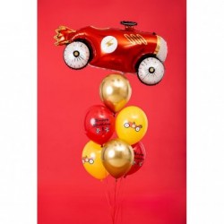 Σετ μπαλόνια "Happy Birthday" με αυτοκίνητο 6τμχ