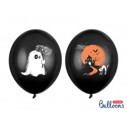 Latex Μπαλόνια Halloween φάντασμα(6τεμ.)