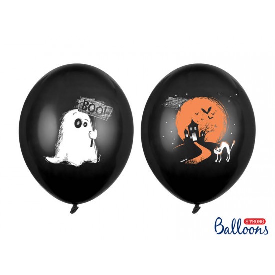 Latex Μπαλόνια Halloween φάντασμα(6τεμ.)