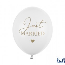 Μπαλόνια latex Just Married (6τμχ)