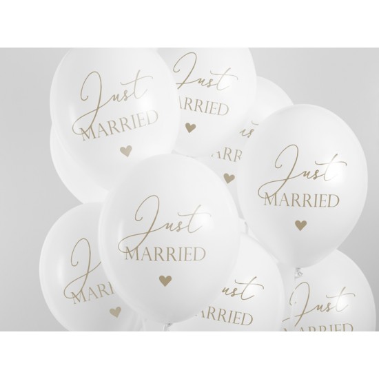 Μπαλόνια latex Just Married (6τμχ)