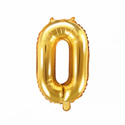 Μπαλόνι Αριθμός 0 -Χρυσό 35εκ