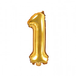 Μπαλόνι Αριθμός 1 -Χρυσό 35εκ