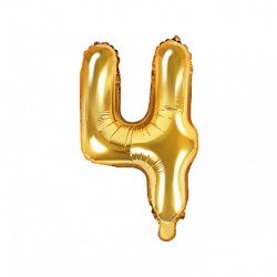 Μπαλόνι Αριθμός 4 -Χρυσό 35εκ