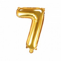 Μπαλόνι Αριθμός 7 -Χρυσό 35εκ