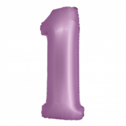 Μπαλόνι Αριθμός 1 Mat Lilac-Ματ Λιλά 76εκ.