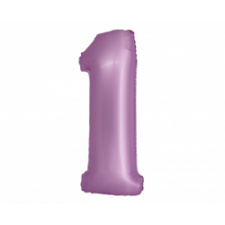 Μπαλόνι Αριθμός 1 Mat Lilac-Ματ Λιλά 76εκ.
