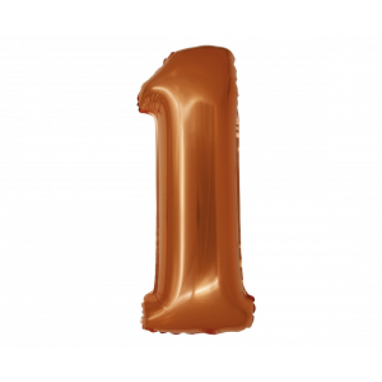 Μπαλόνι Αριθμός 1 Copper-Χάλκινο 76εκ.