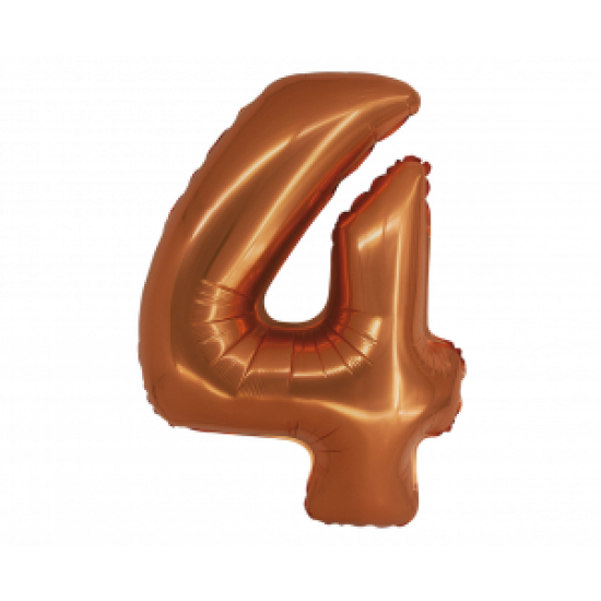 Μπαλόνι Αριθμός 4 Copper-Χάλκινο 76εκ.