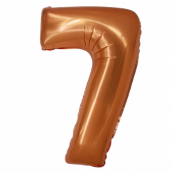 Μπαλόνι Αριθμός 7 Copper-Χάλκινο 76εκ.