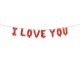 Foil Μπαλόνια  "I love you" κόκκινα