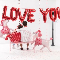 Foil Μπαλόνια  "I love you" κόκκινα