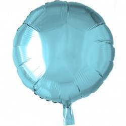 18" foil στρογγυλό Γαλάζιο-Light Blue